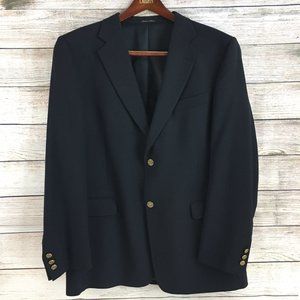 Nicklaus for Dillard's Classic Navy Gold Button Sports Coat Blazer